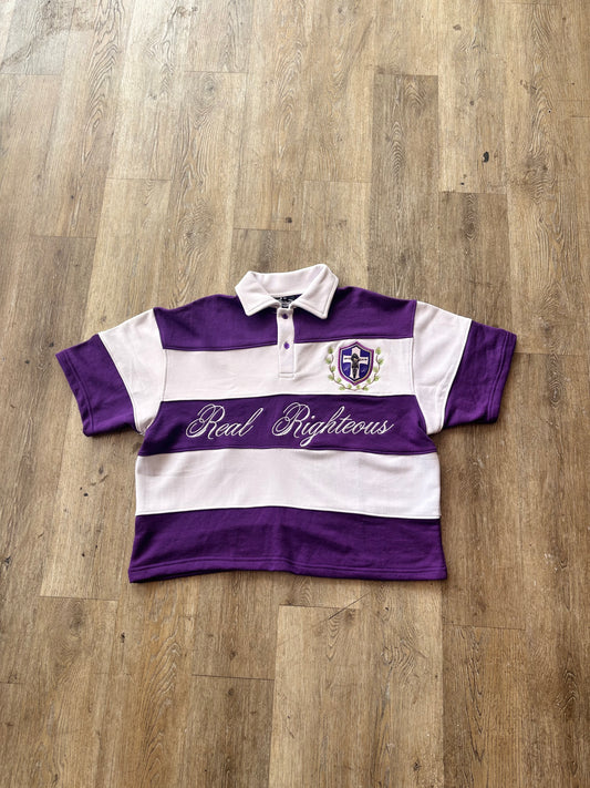 He Lives polo "purple"