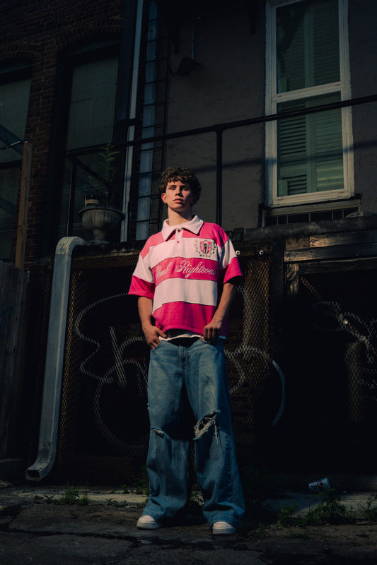 He Lives polo "Pink"